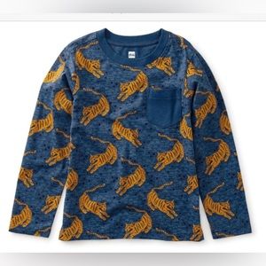 NWT Tea Collection Tiger Shirt (size 4)